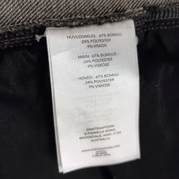 NWT One Teaspoon Truckers Mid Waist Straight Leg Denim Jeans in Rust  32 $165 - Picture 13 of 16